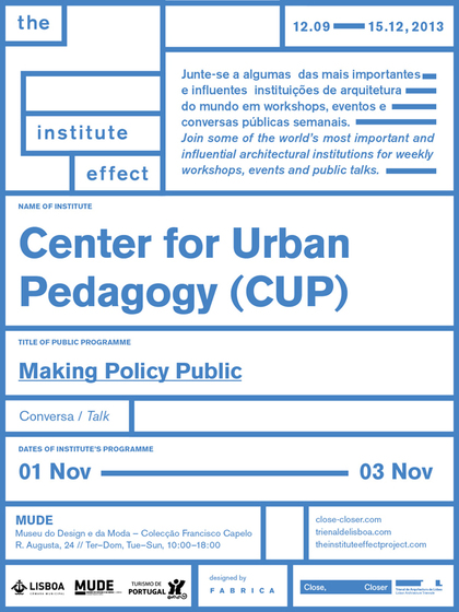 _Making Policy Public_ at the Lisbon Architecture Triennale 